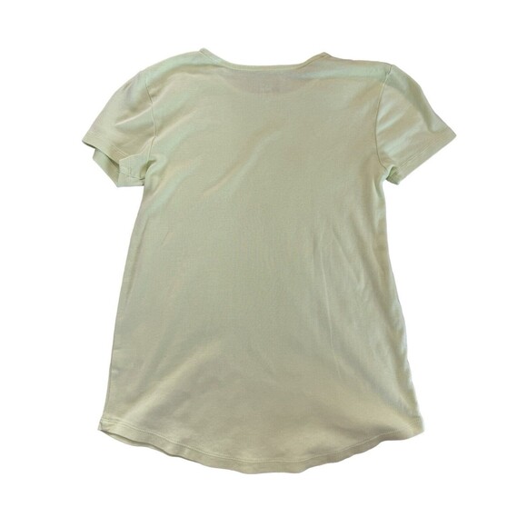 J Jill Pima Cotton Basic T XS Lime Neon Green T Shirt Top - Picture 3 of 7